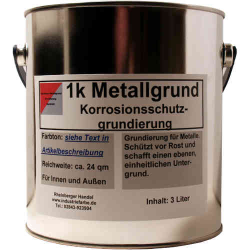 Kunstharz Metallgrund, 3 Liter