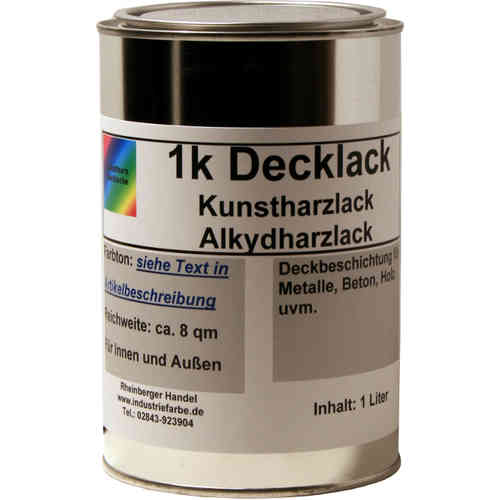 Kunstharz Decklack, 1 Liter, RAL Töne, glänzend