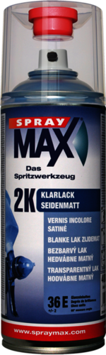 SprayMax 2komponentiger Klarlack, seidenmatt, 400 ml Sprühdose
